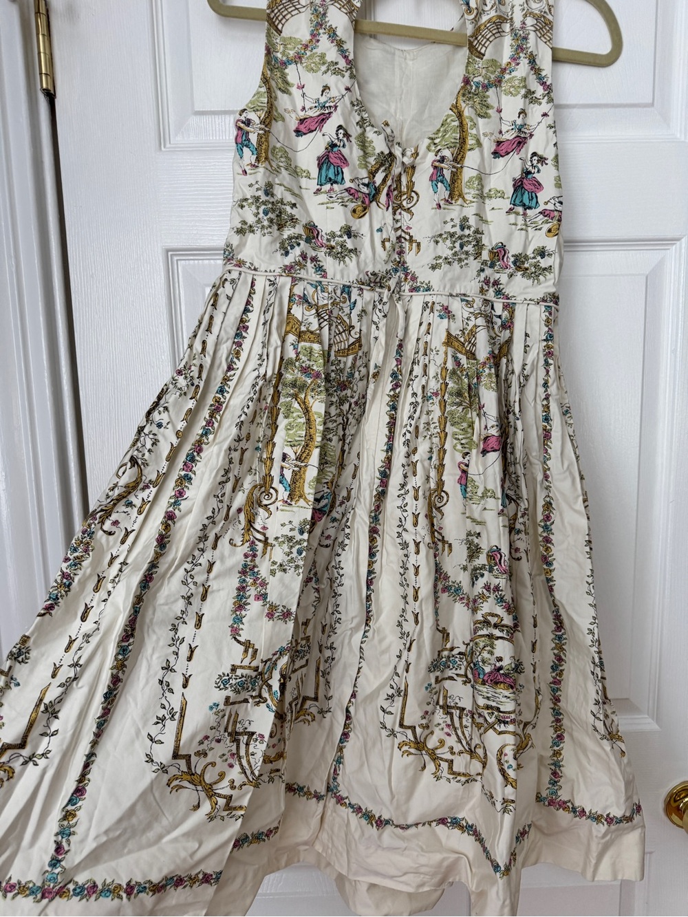 RARE Vintage J. Crew Cream ‘Versailles’ Dress Circa 2007 Impossible to Find! - Picture 4 of 9